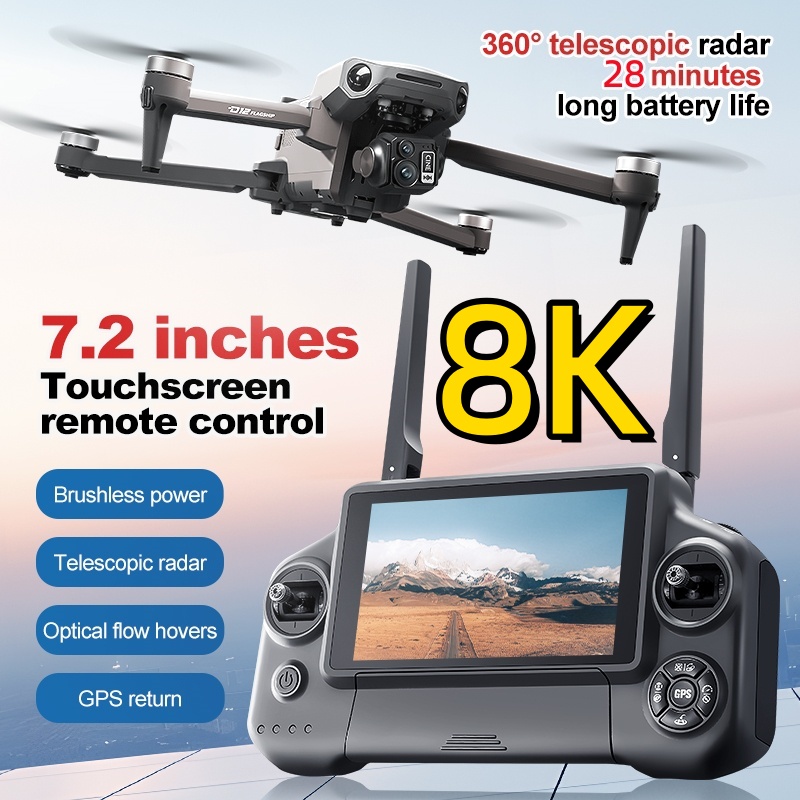 Drone Gps Module - Dron RC z 3-osiowym gimbalem 8K,