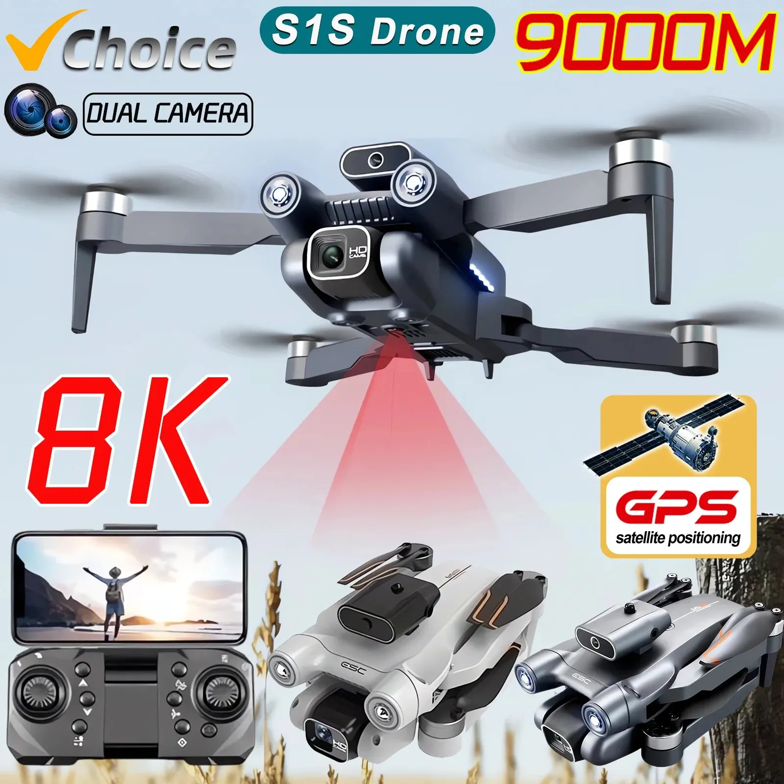 Drone Gps Module - Nowy S1S 5G GPS Drone Camera