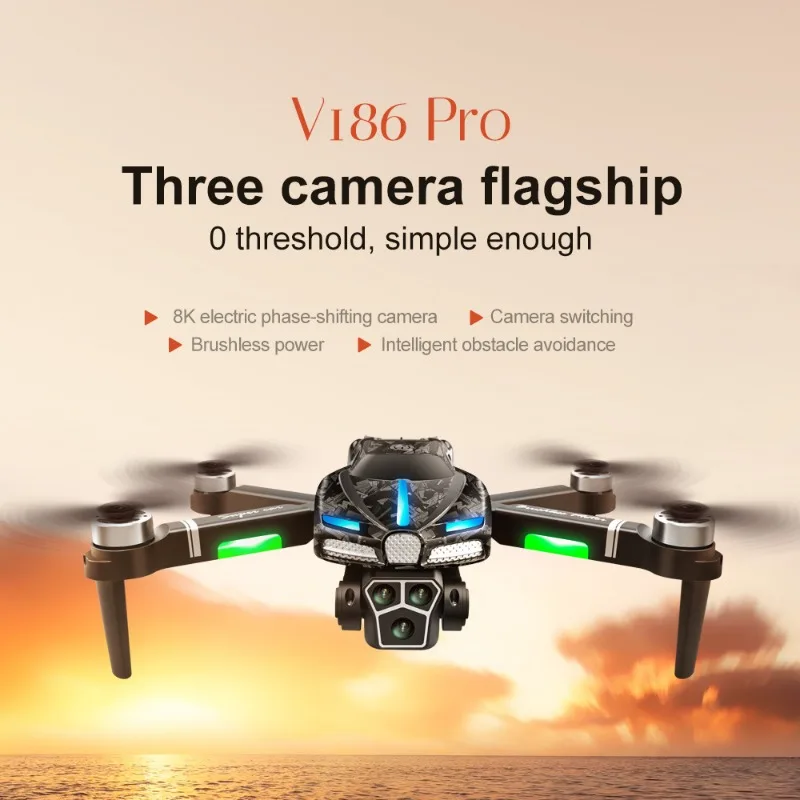 Nowy V186 Pro Drone Profesjona – Drone Gimbal recenzja i cena