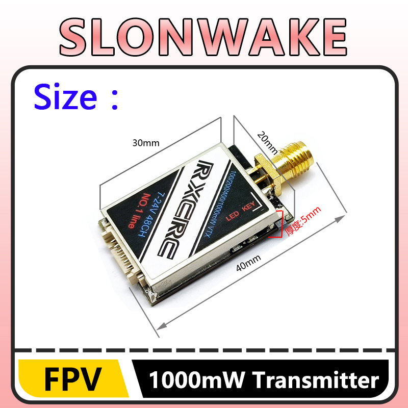 SLONWAKE 5.8G 48CH 1W VTX 100/ – Drone Transmitter recenzja i cena