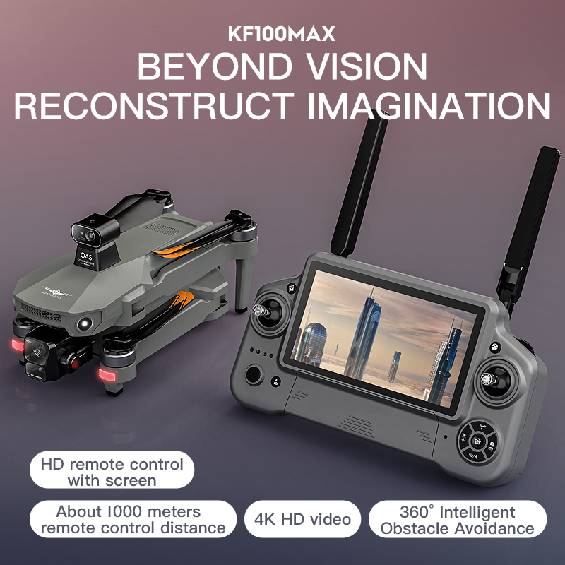 Dron GPS KF100 MAX Kamera 4K 3 – Drone Gimbal recenzja i cena