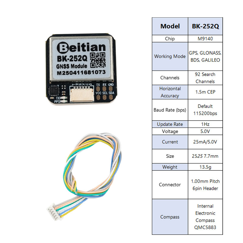 Moduł GPS GNSS Beitian BK-252Q – Drone Gps Module recenzja i cena